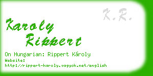 karoly rippert business card